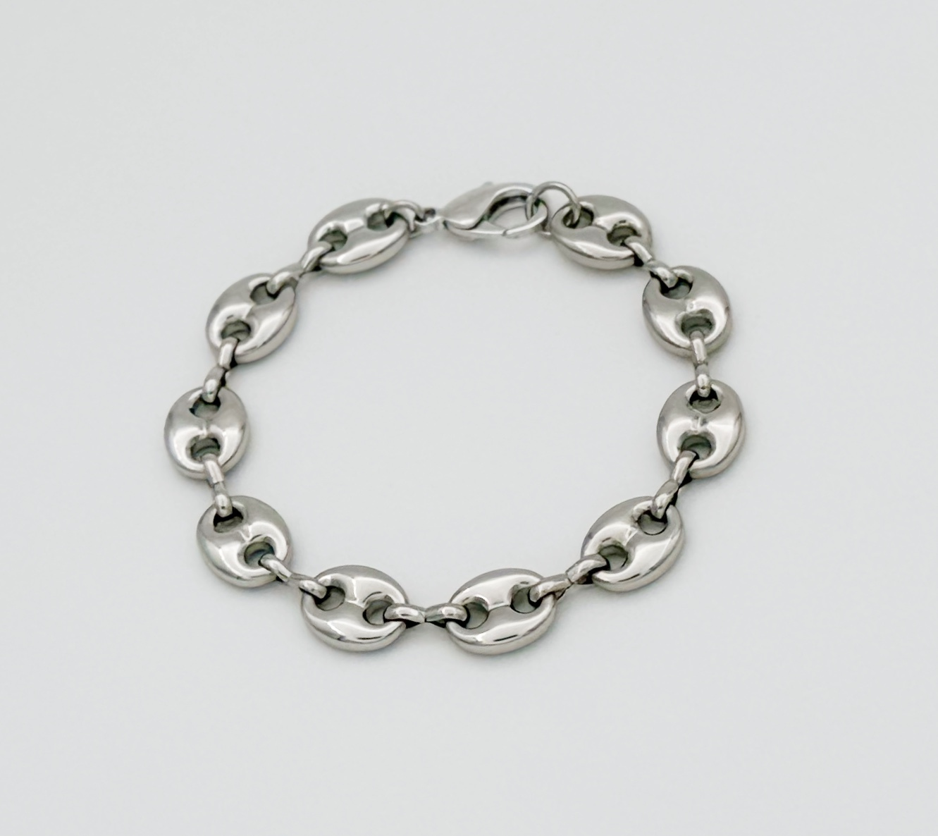 White Gold Plated Gemici Düğüm Bileklik