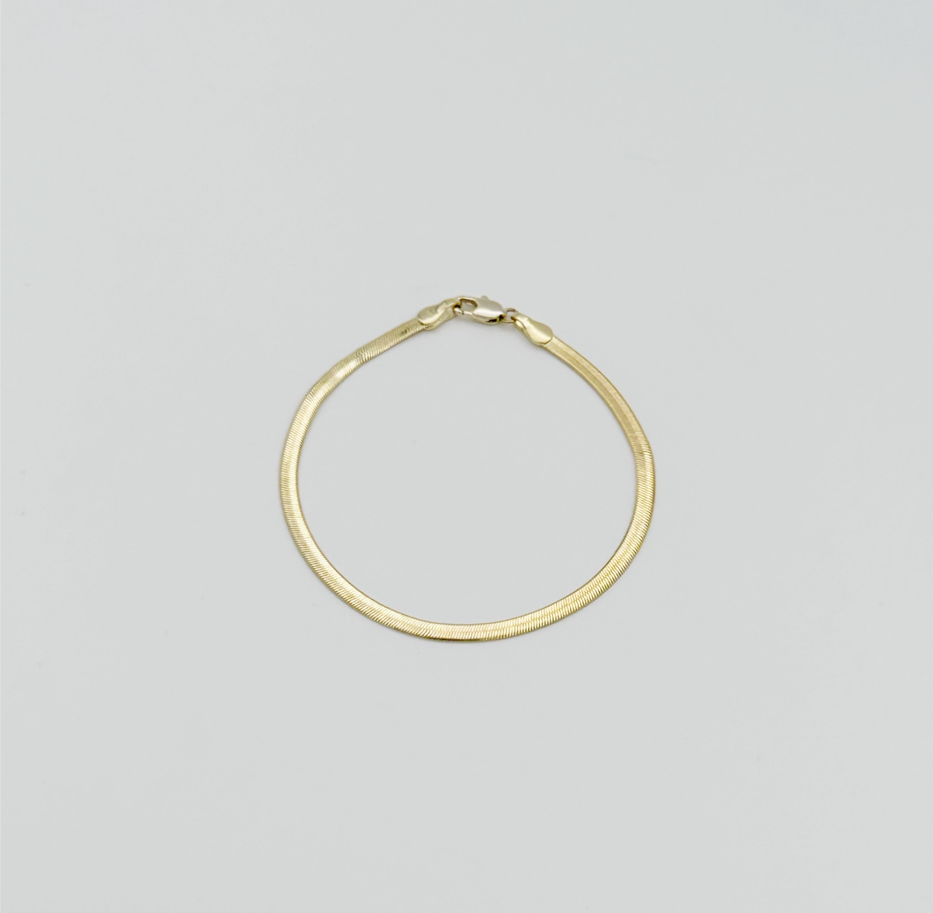 14K Gold Plated Elegance İtalyan Ezme Bileklik