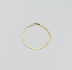 14K Gold Plated Elegance İtalyan Ezme Bileklik