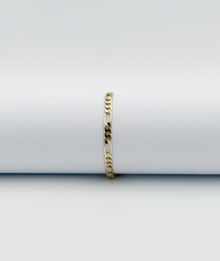 14K Gold Plated Figaro Bileklik