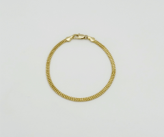 14K Gold Plated İtalyan Nova Hasır Bileklik