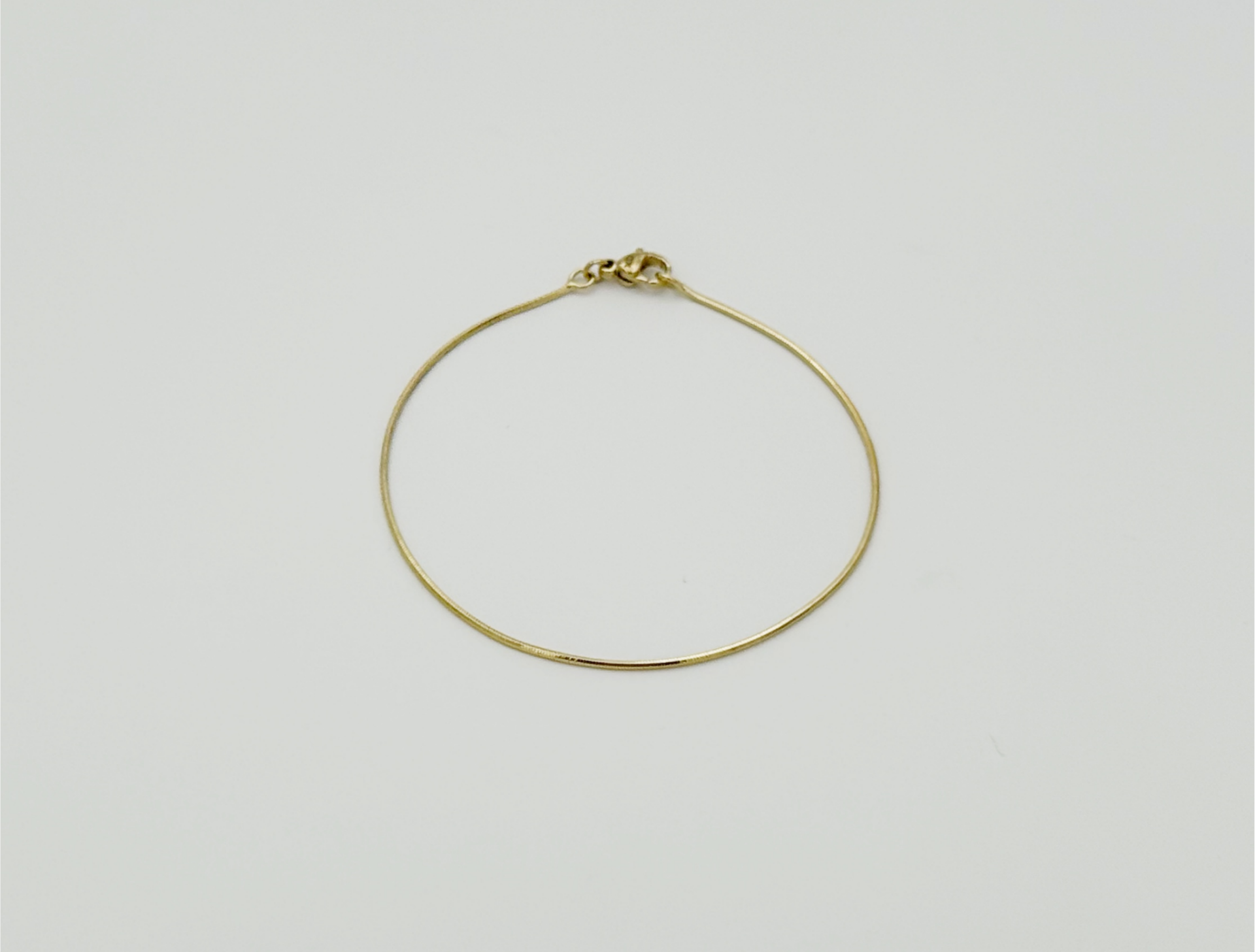 14K Gold Plated Minimalist İtalian Bileklik