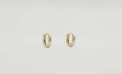 14K Gold Plated Mini U Hoop Küpe