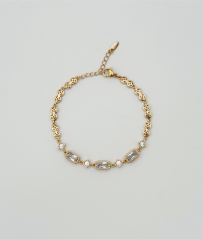 18K Rose Gold Plated Ahenk Bileklik