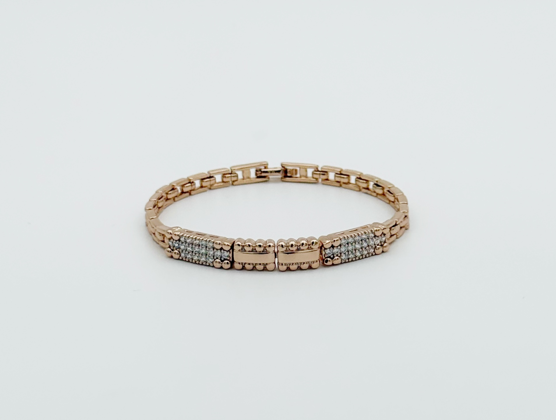 18K Rose Gold Plated Diva Künye Bileklik