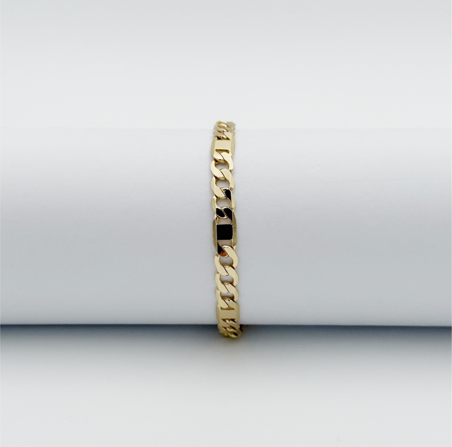 14K Gold Plated Moderna Figaro Bileklik