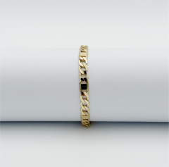 14K Gold Plated Moderna Figaro Bileklik