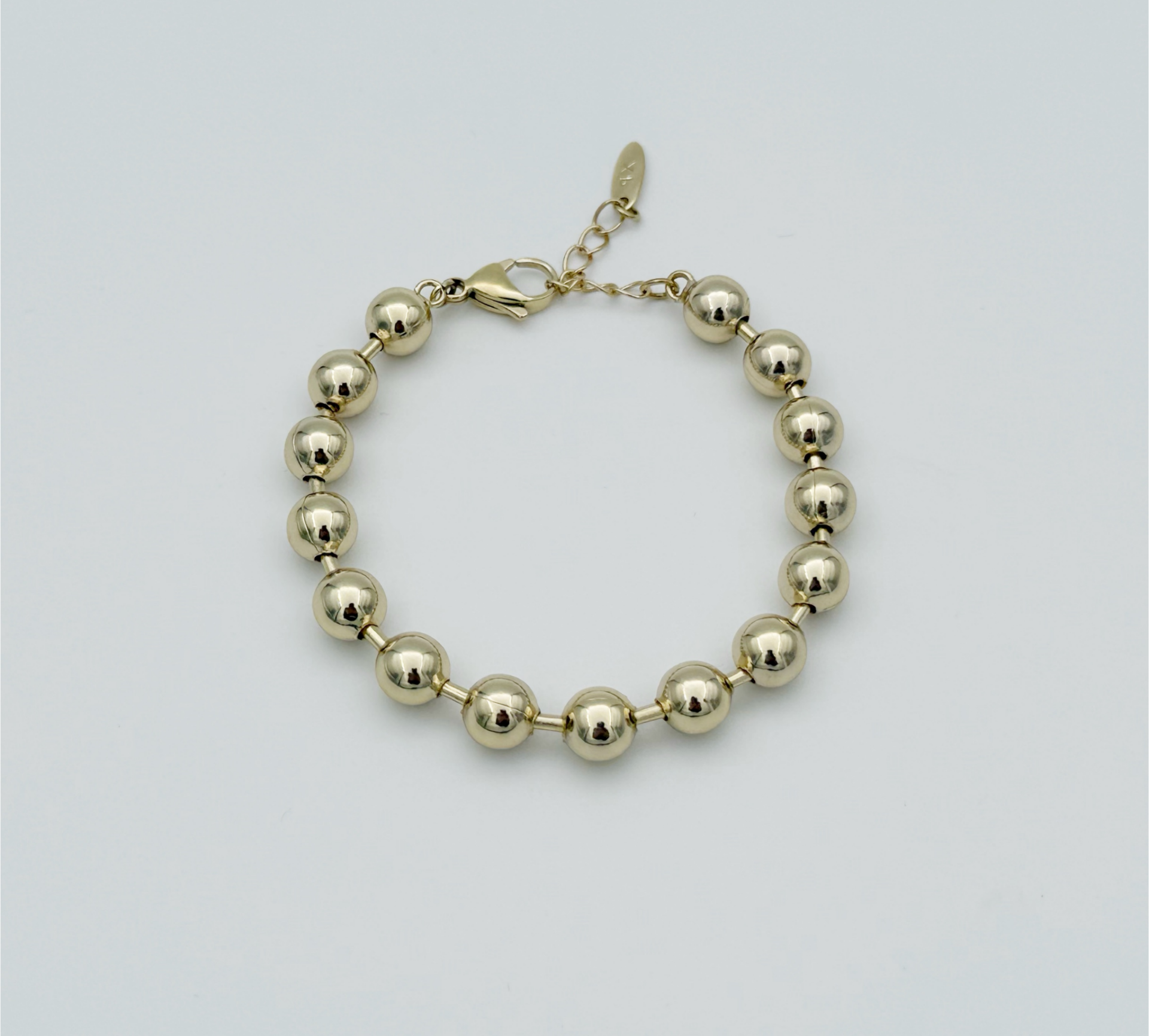 14K Gold Plated Bubble Bileklik