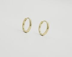 14K Gold Plated Simple Mini Hoop Küpe