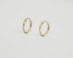14K Gold Plated Simple Mini Hoop Küpe