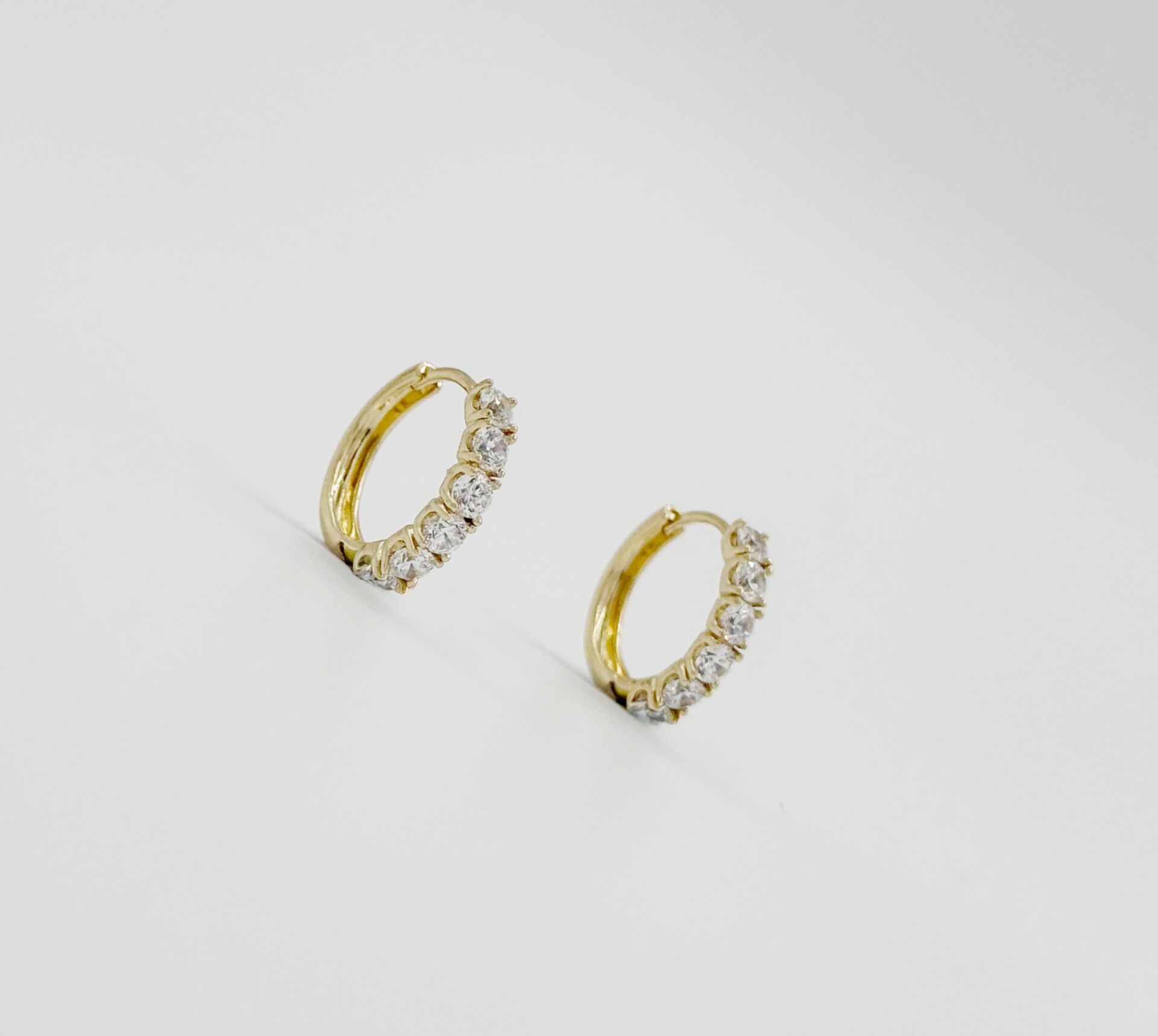 14K Gold Plated Starway Hoop Küpe