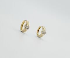 14K Gold Plated Luxe Hoop Küpe