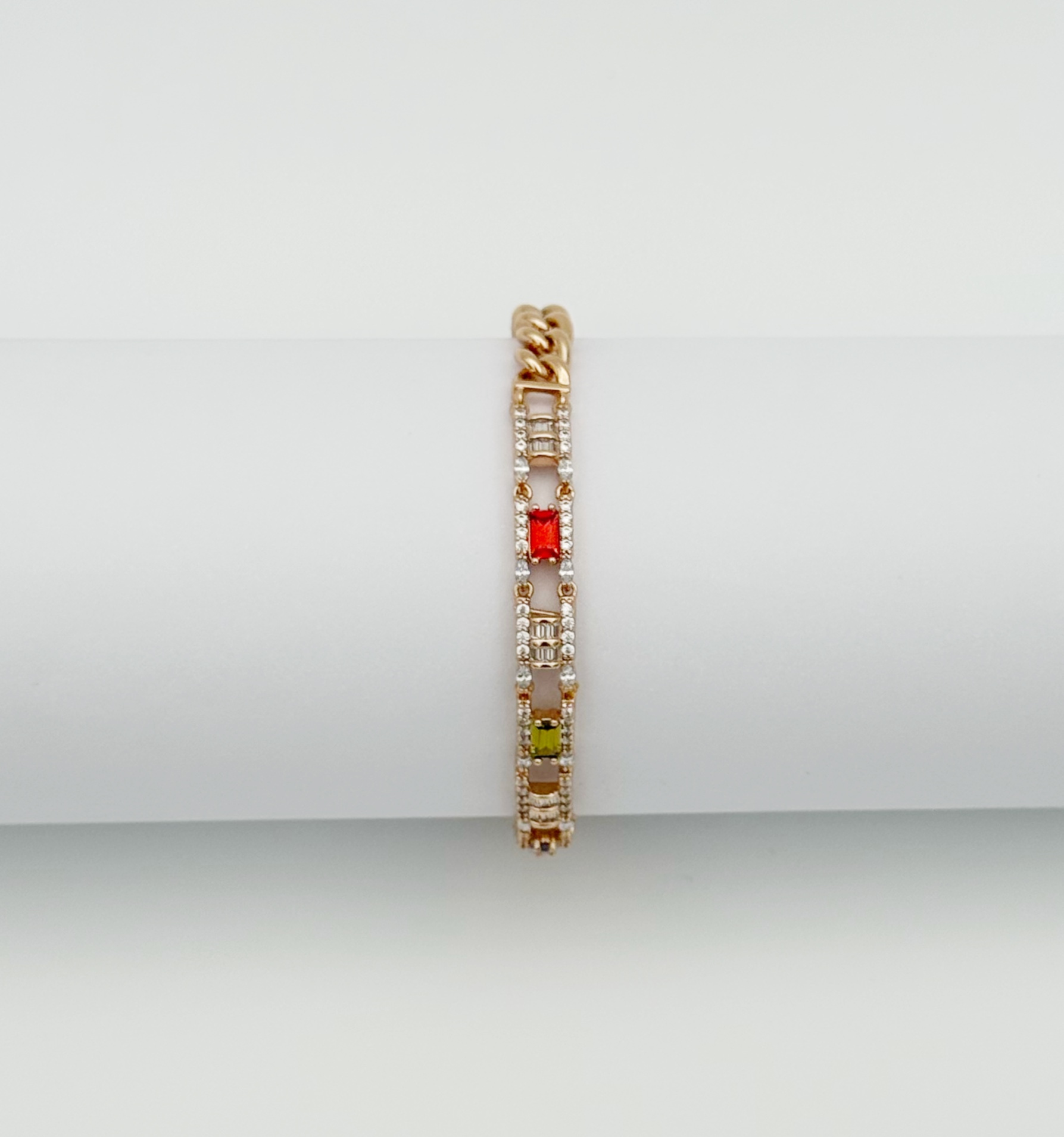 18K Rose Gold Plated Luna Baget Bileklik