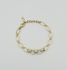 14K Gold Plated Simple Bileklik
