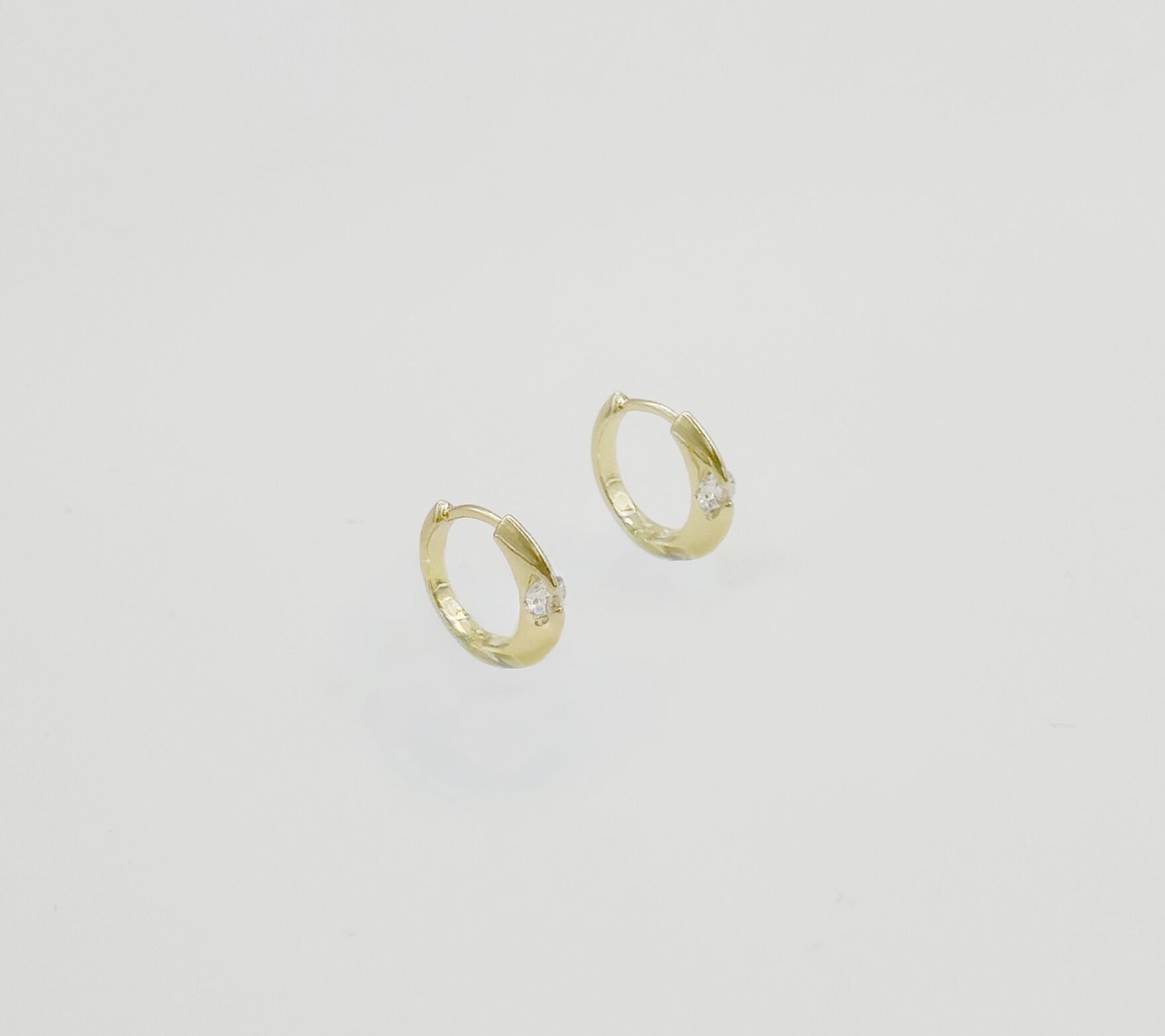14K Gold Plated Ceremony Hoop Küpe