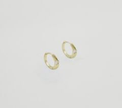 14K Gold Plated Ceremony Hoop Küpe