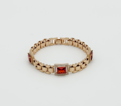 18K Rose Gold Plated Ruby Legend Bileklik
