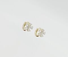 14K Gold Plated Sardinia Hoop Küpe