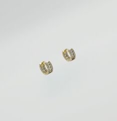 14K Gold Plated Mini Glow Terra Hoop Küpe