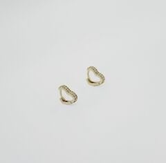 14K Gold Plated Glow Love Hoop Küpe