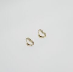 14K Gold Plated Glow Love Hoop Küpe