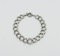 White Gold Plated Vitra Gurmet Bileklik