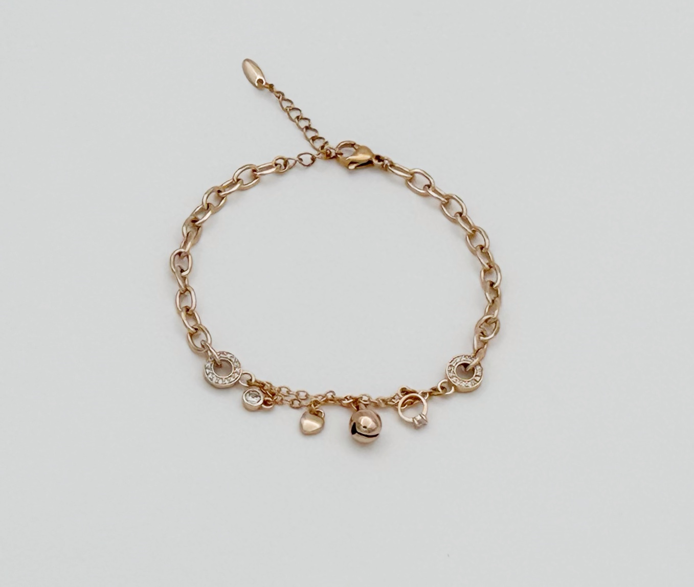 18K Rose Gold Plated Love Bombing Bileklik