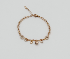 18K Rose Gold Plated Love Bombing Bileklik