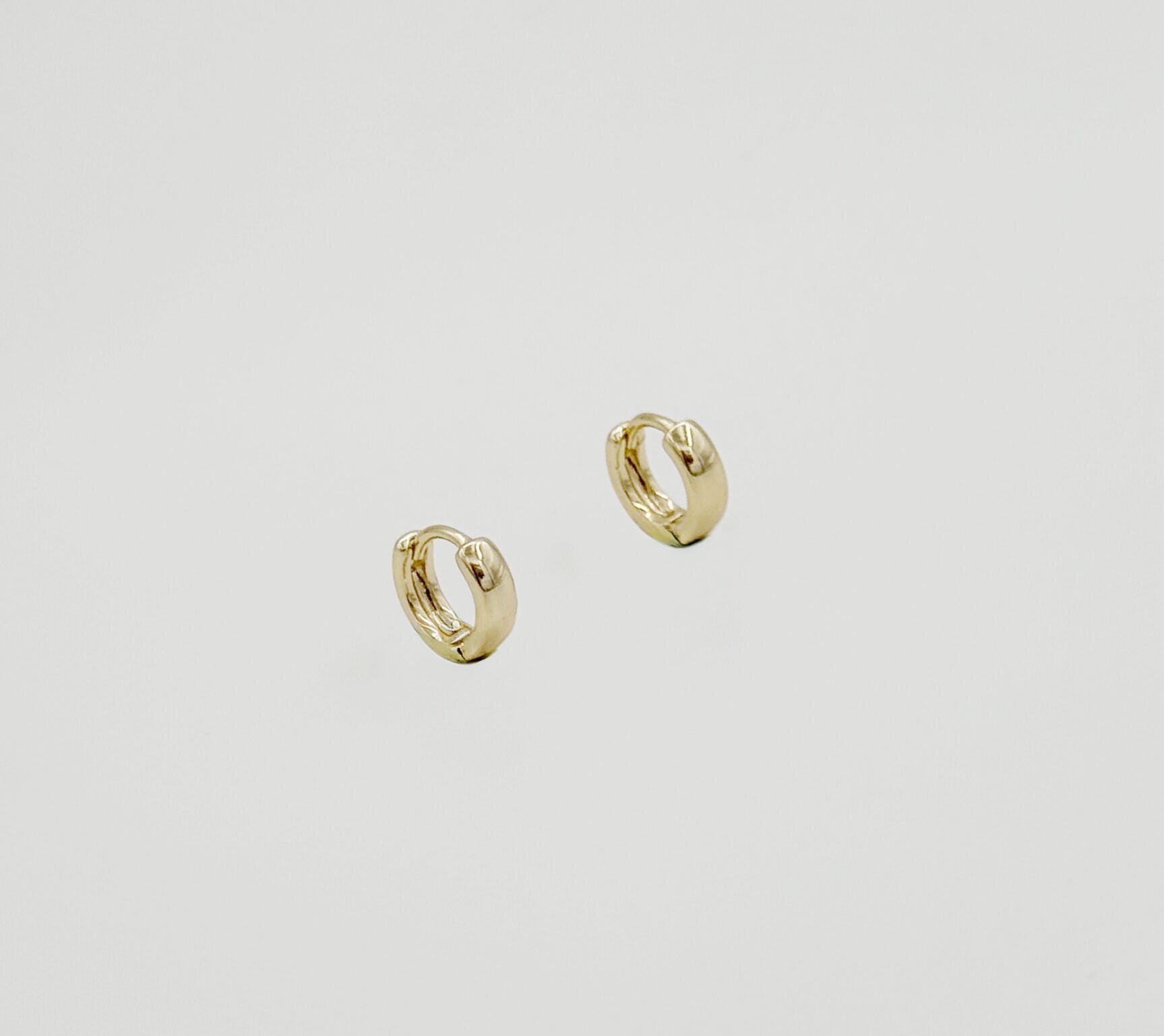 14K Gold Plated Espesso Hoop Küpe