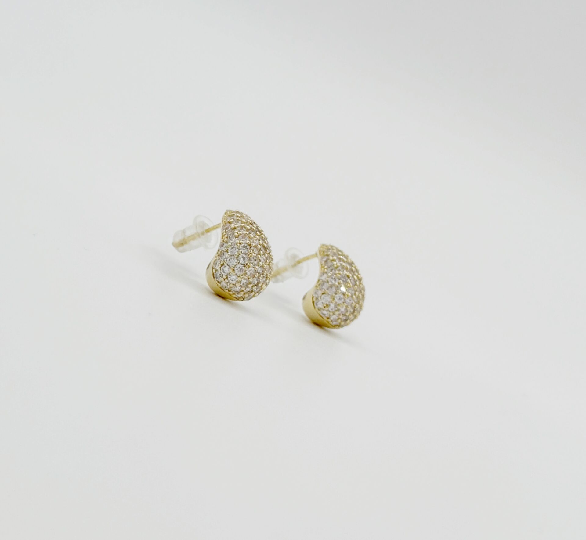 14K Gold Plated Brillante Mois Stud Küpe