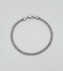 White Gold Plated Ness Zincir Bileklik