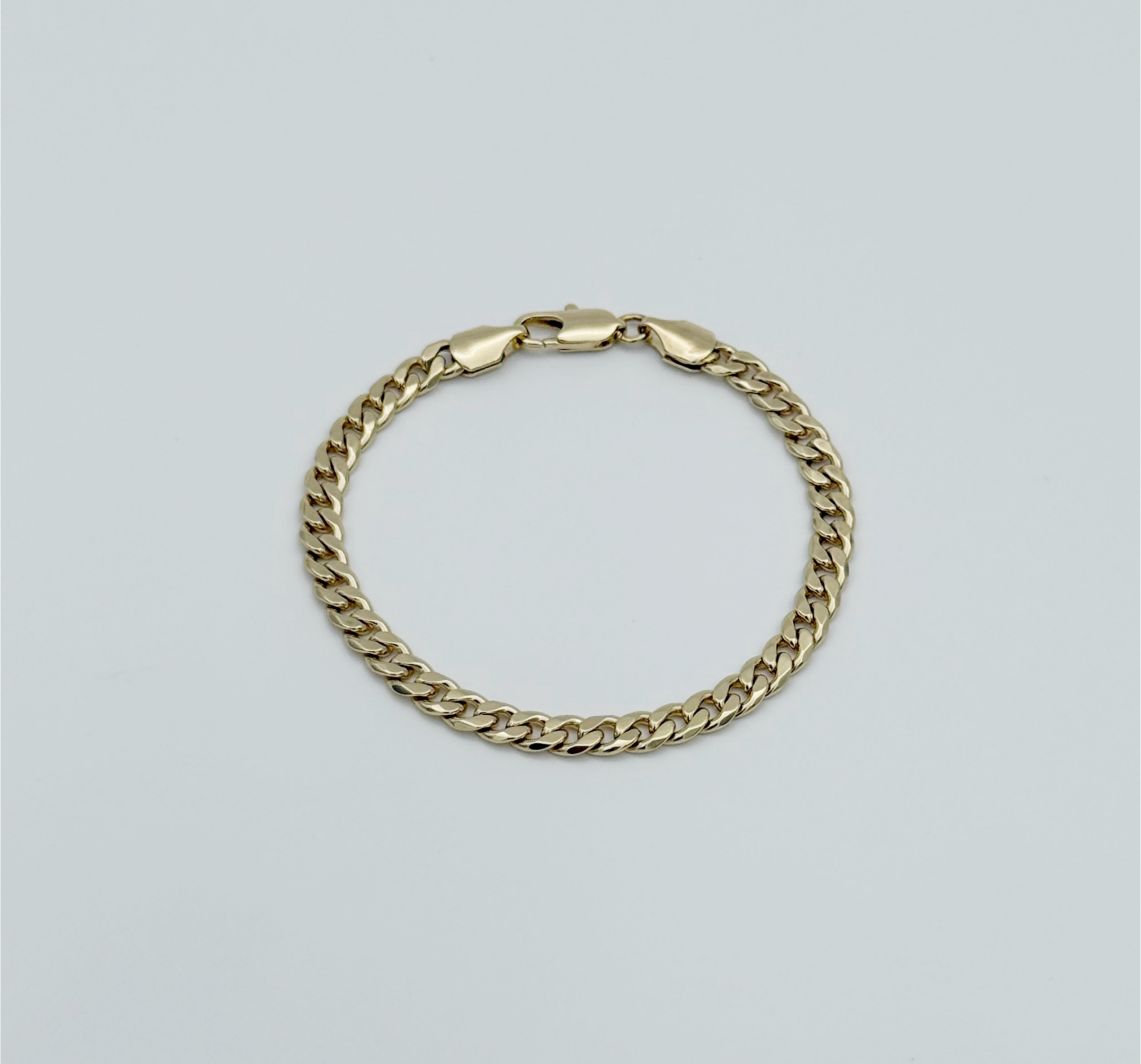 14K Gold Plated Orta Boy Gurmet Bileklik