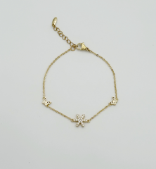 14K Gold Plated Frozen Bileklik