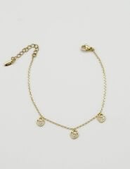 14K Gold Plated Love Triangle Bileklik