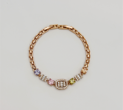 18K Rose Gold Plated Vina Bileklik