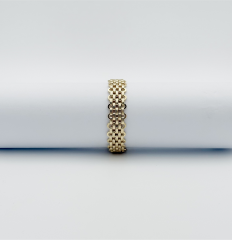 14K Gold Plated İtalyan Hasır Bileklik