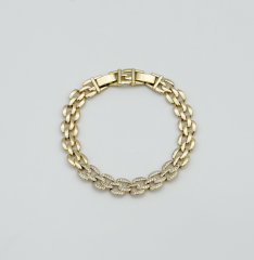 14K Gold Plated Hasır Louren Bileklik