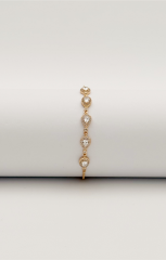 18K Rose Gold Plated Hexa Ayarlanabilir Bileklik