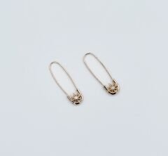 18K Rose Gold Plated Sirius Pin Drop Küpe