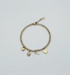 14K Gold Plated Love Doç Bileklik