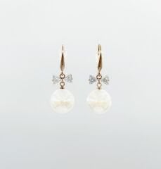 18K Rose Gold Plated Pretty Little Tie Drop Küpe