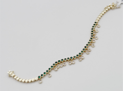 14K Gold Plated Grassy Nocture Bileklik