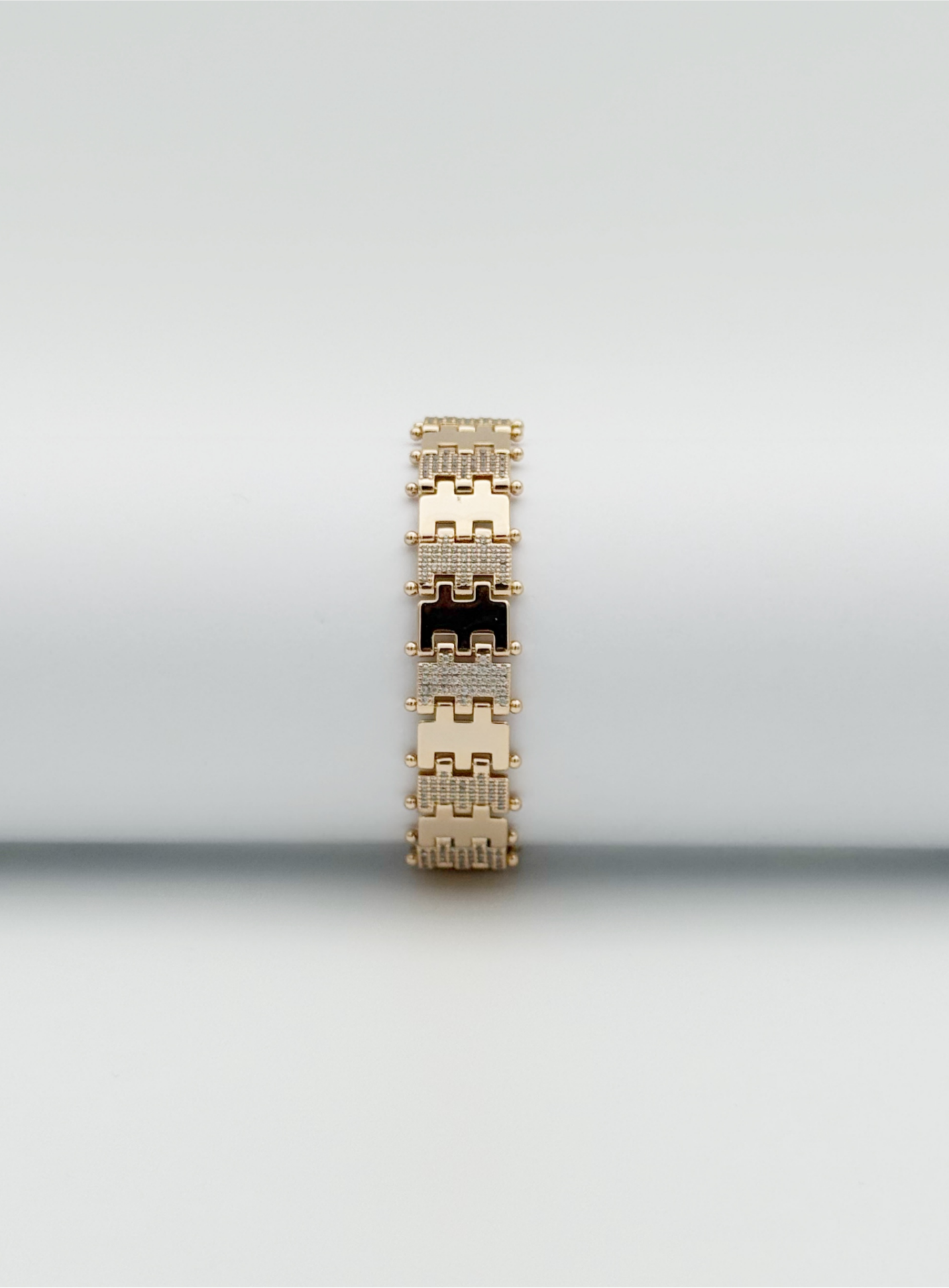 18K Rose Gold Plated Puzzle Bileklik