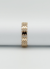 18K Rose Gold Plated Puzzle Bileklik