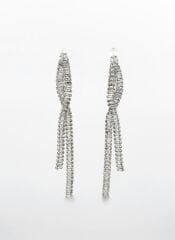 White Gold Plated Shining Road Dangle Küpe