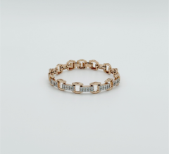 18K Rose Gold Plated İkonik Tasarım Bileklik